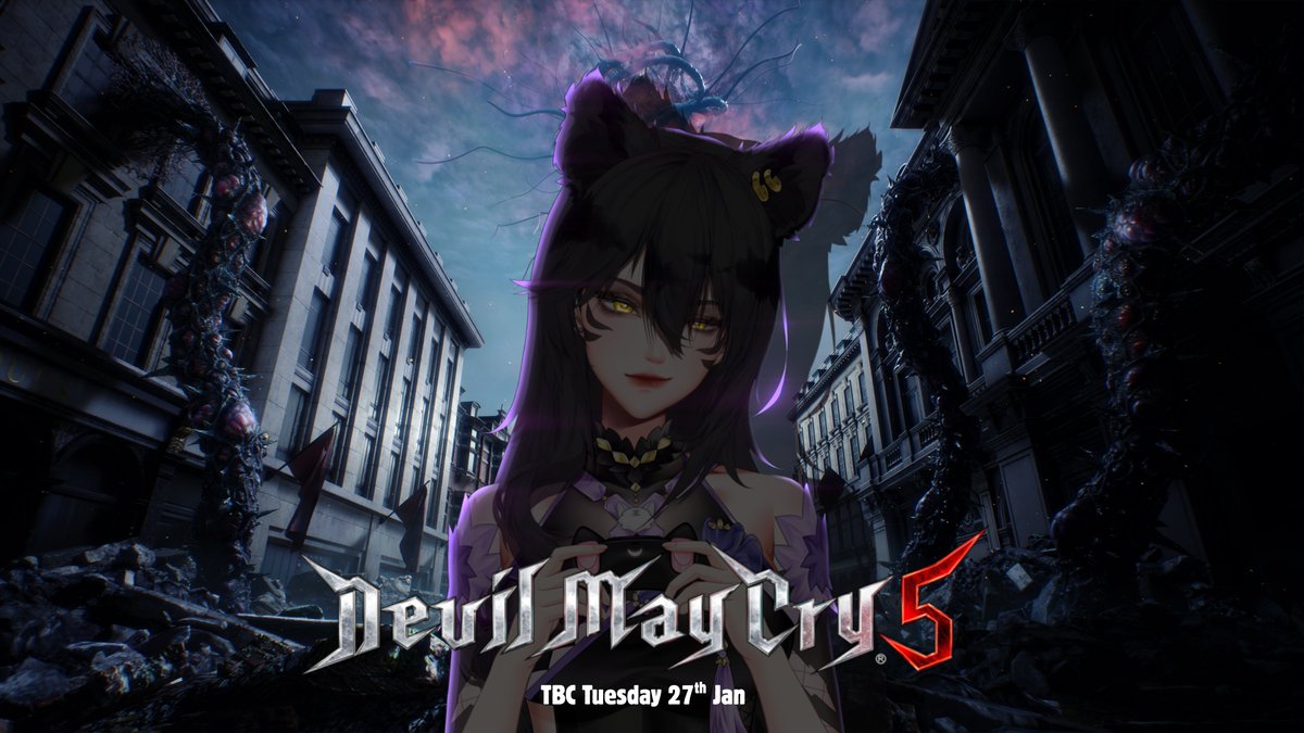 Had an absolute blast playing Devil May Cry 5 on stream today! 

Huge thank you to everyone who stopped by and kept me company while I kicked some demon butt!

Can’t wait to play again next Tuesday—hope to see more of you there!