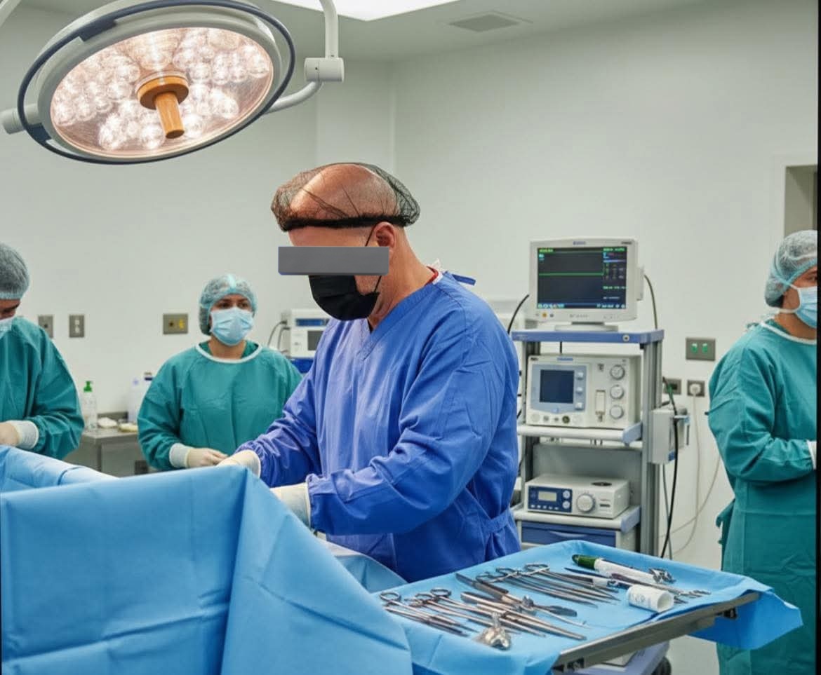 No vaya y caiga un pelo en el campo estéril.