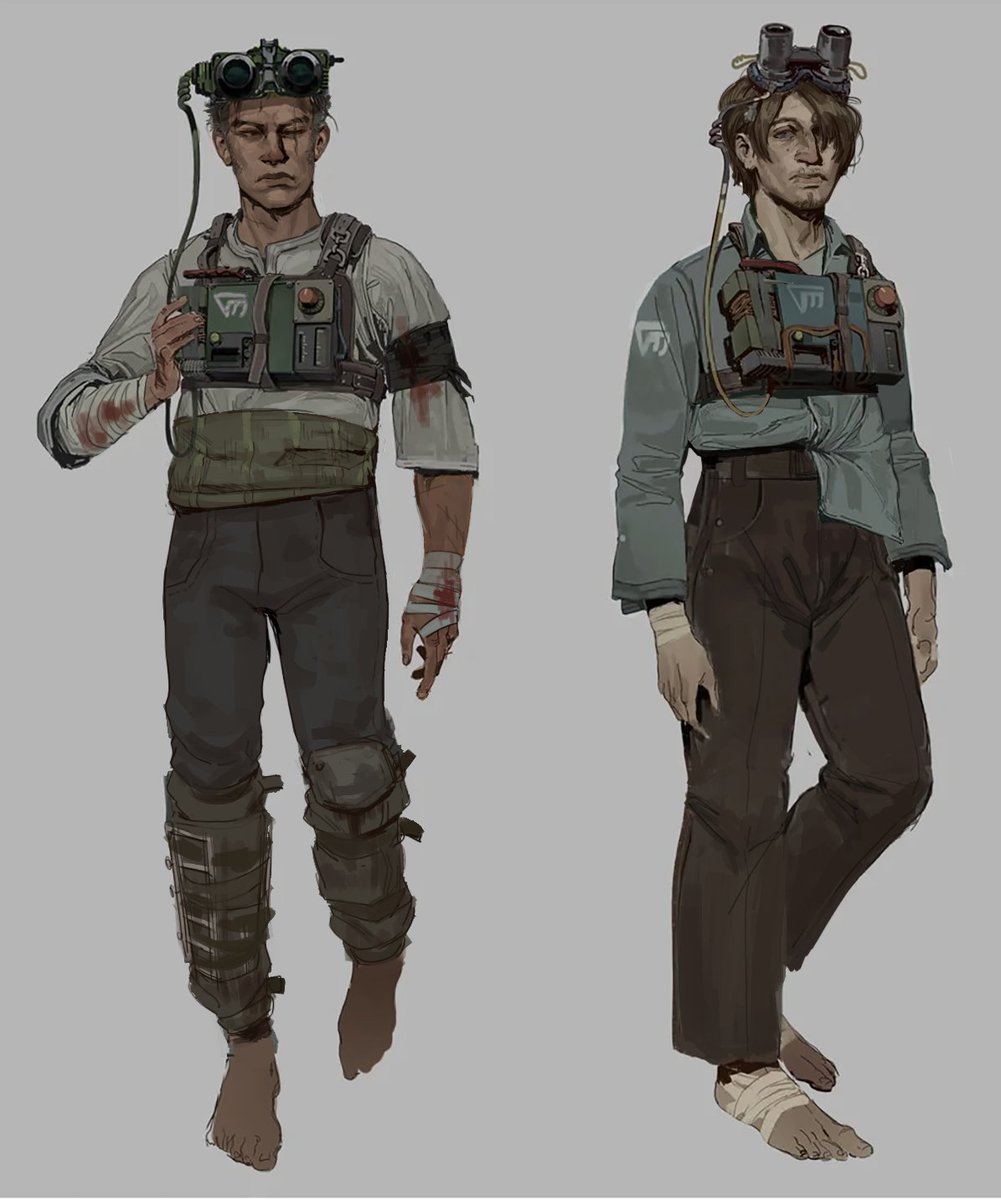 painted over/edited official concept art of outlast trials as zosan for <a href="/ironicveghead/">Veg</a> 's AU bcs thats two things im into rn, zosan and outlast trials