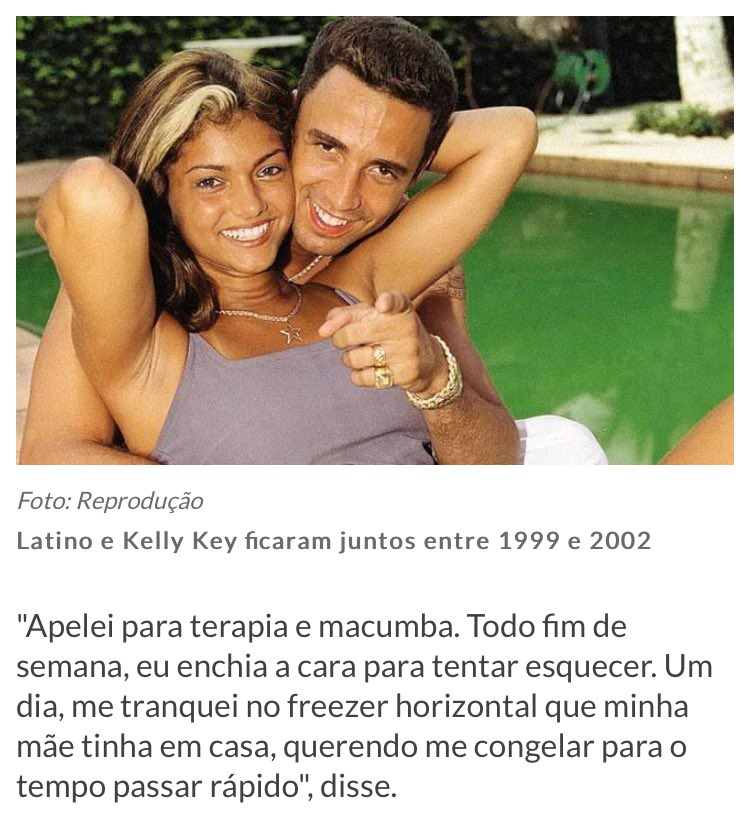 JefinhoMenes's tweet image. Quando a Kelly Key aparece é meu dever em nome do entretenimento lembrar que o Latino SE TRANCOU NO FREEZER quando ela terminou com ele.