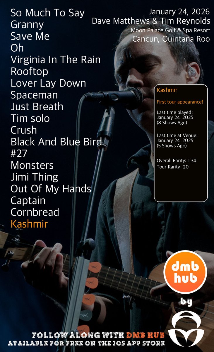 DMB Live Setlist tweet media