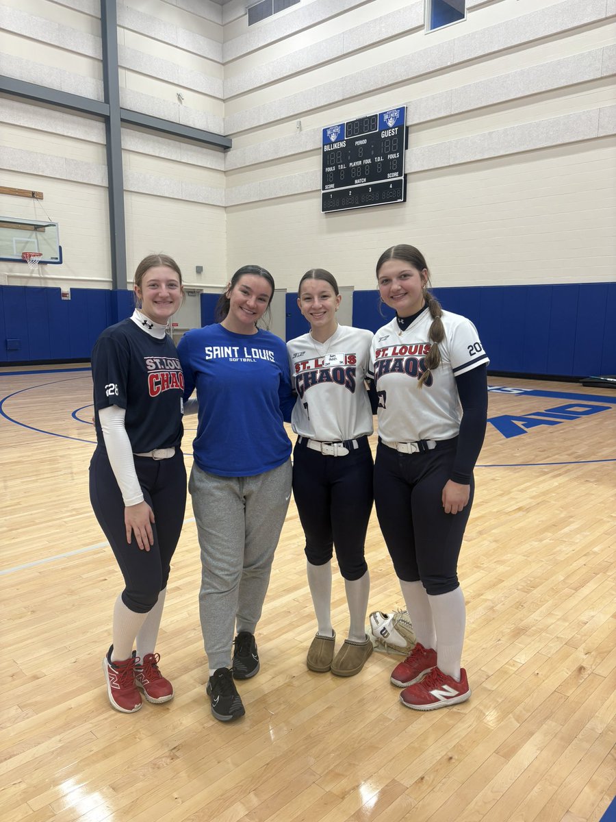 Even with the snow <a href="/SLUSoftball/">SLU Softball</a> put on a great skills camp! I had a lot of fun and got to learn a lot from your players. 
<a href="/StLChaos/">StL Chaos</a> <a href="/STLChaos2010/">St. Louis Chaos 2010</a> <a href="/bone_madalyn/">Madalyn Bone</a> <a href="/CoachConnoyer/">Christy Connoyer</a>