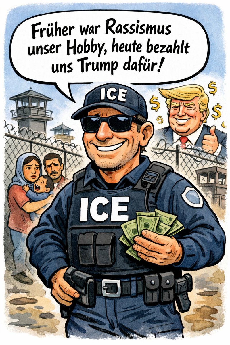 Geht wählen, wenn ihr keine ICE-Zeit in Deutschland wollt. 

Auch du kannst einer von den 25 Millionen sein. 

Schütze deine Familie.
Lass nicht zu das Sie deine Kinder in der Schule verhaften ider deine Eltern aus dem Haus zerren und schlagen. 
Es ist Eure Wahl.