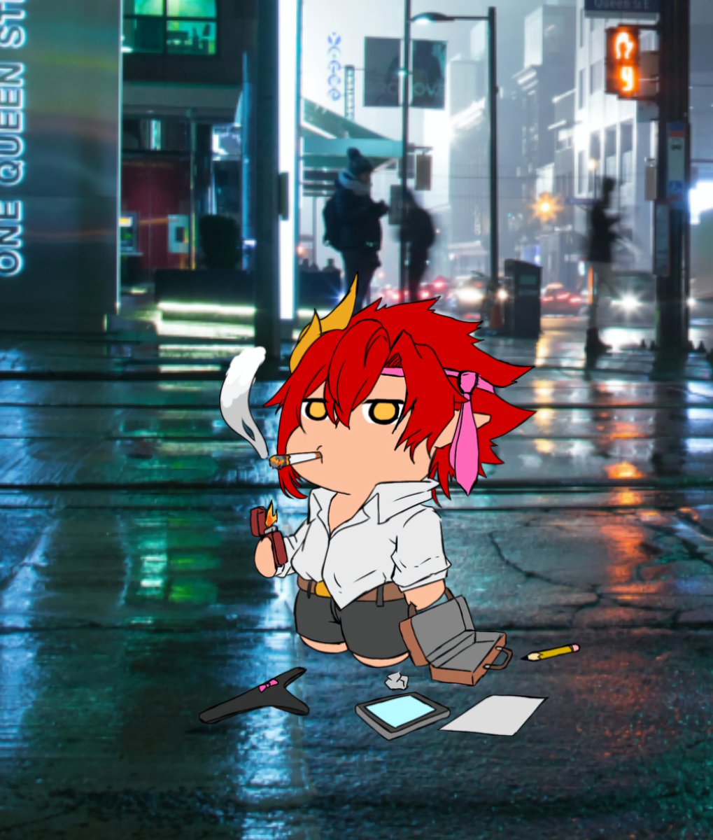 - Get on Twitter after a whole year

- Look through posts about random stuff about Vtubers

- Post a random art of myself that's not commissioned and instead use my hard earned skill as a Vtuber/Artist to make a art of myself

- Post, but never get interactions

- Repeat

#Vtuber