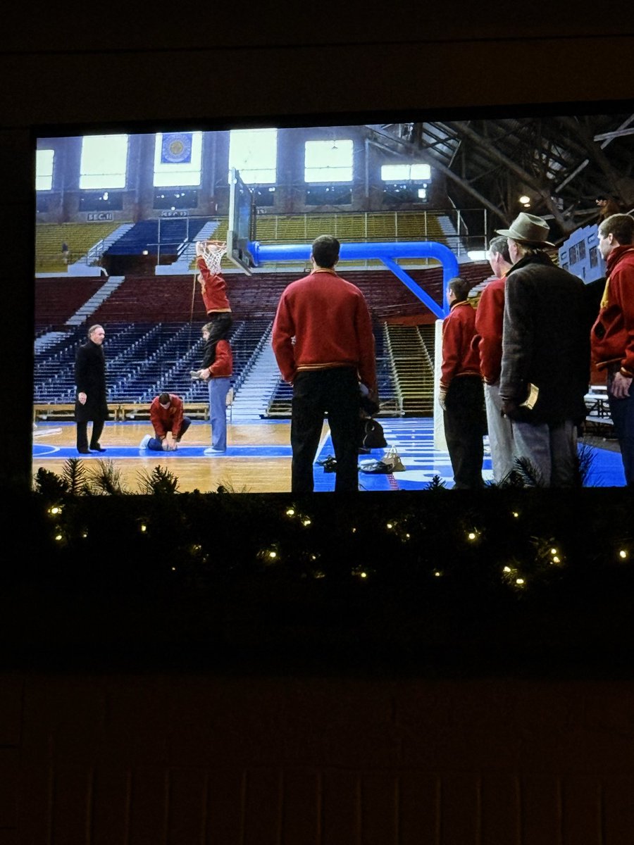 CoachDBass's tweet image. Had to educate Lilly and Thomas on the 1952 Indiana State Champs.