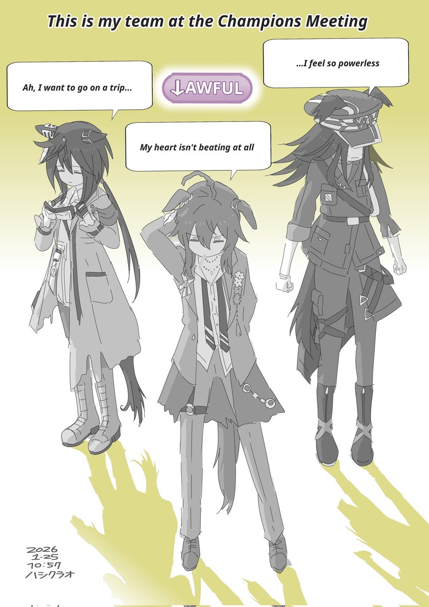 ｽﾃﾅｶﾒﾉ（🪶🀄👮）
弊チーム（戦力不足）