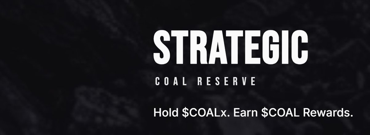 Strategic Coal Reserves tweet media