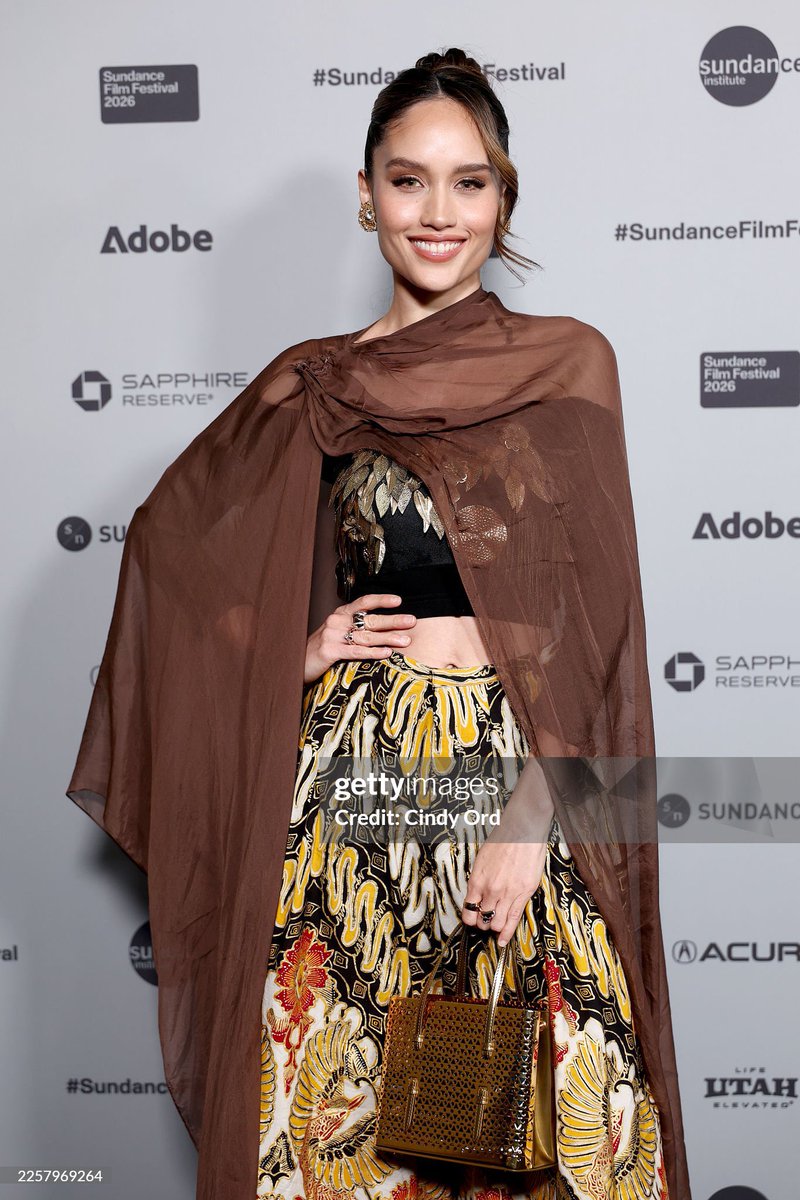 FilmIndoSource's tweet photo. Cinta Laura Kiehl attends the World Premiere of ‘PARA PERASUK’ (‘LEVITATING’) at the 2026 Sundance Film Festival. #Sundance2026 https://t.co/6YLAPqi1kS