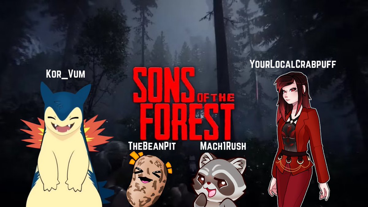 Back in Sons of the Forest!
Last time we didn’t build a house.. This time? expectations are low
w/ <a href="/Mach1Rush/">Rush</a>  <a href="/kor_vum/">Kor</a>  &amp; <a href="/Thebeanpit/">TheBeanPit🫘</a>  👉 twitch.tv/yourlocalcrabp…
