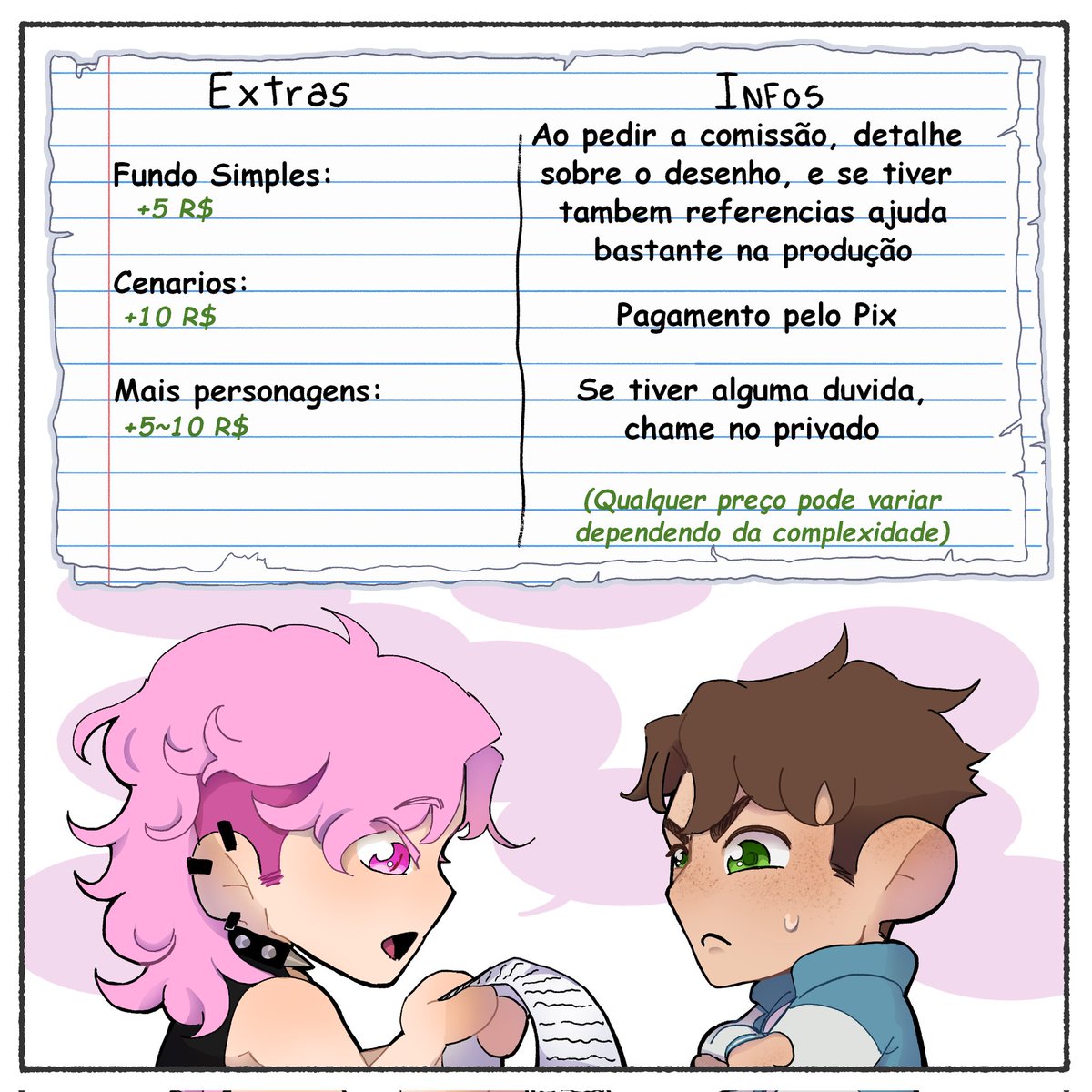 bumi_boo's tweet photo. Comissões Abertas !! 💥

Oii gente! Abri recentemente comissions pra chibis e vim divulgar aqui, caso queiram algum desenho ou tenham duvida é so me chamar pela DM!

- tiktok: @ bumiboo
- insta: @ https://t.co/JnN77sKnth https://t.co/9vwLbLGnCs