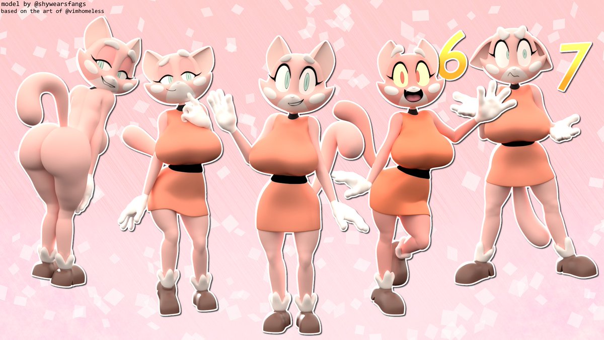 My 3D model of Shima Luan is out and free! You can download her right here:
smutba.se/project/e4021f…

Inspired heavily by the art of <a href="/VimHomeless/">vim</a>