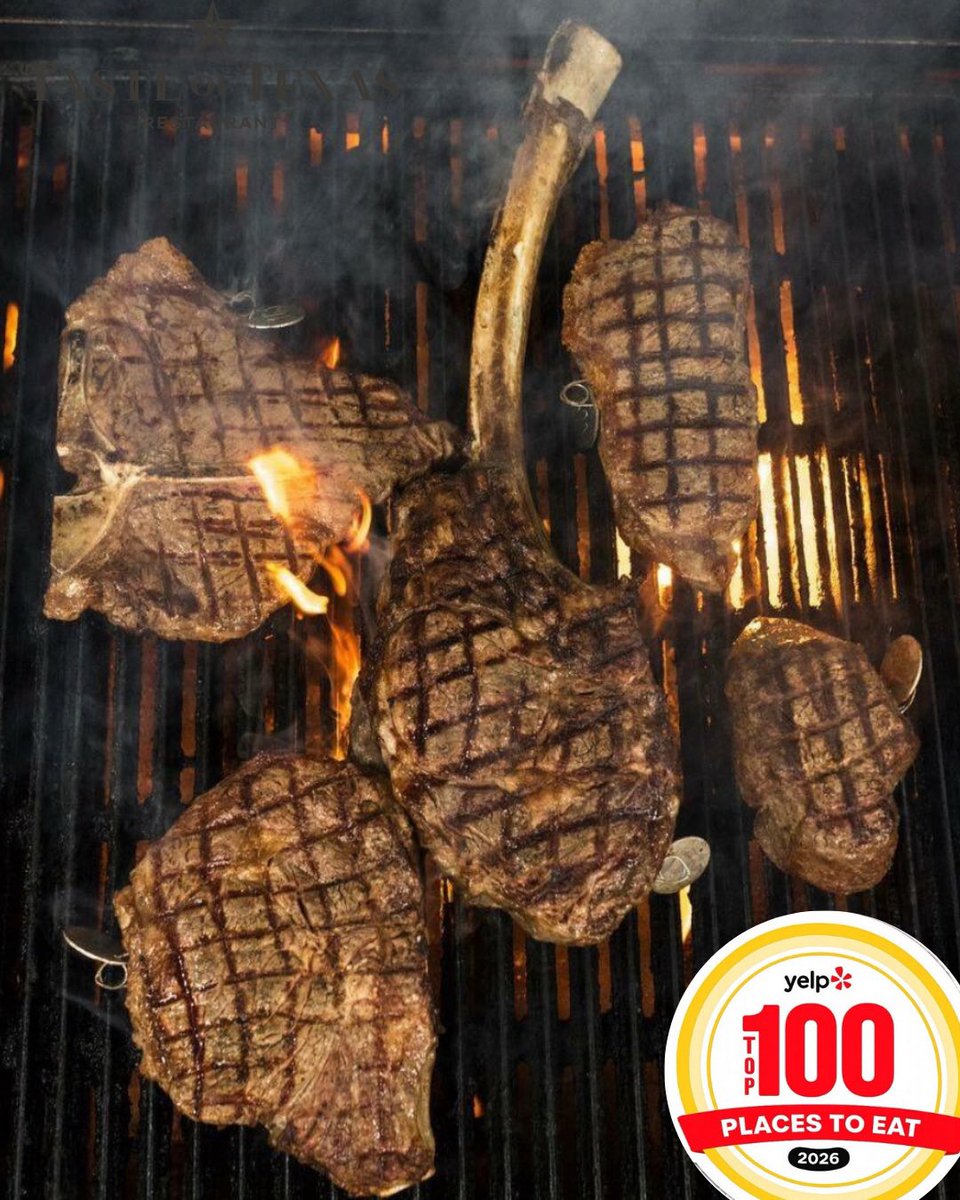 TasteofTexas's tweet photo. Honored to be on @Yelp’s Top 100 Places to Eat in 2026! And SO close to the top: https://t.co/5F26c5YvN4

#tasteoftexas #bestintexas https://t.co/Vguy32WkNS