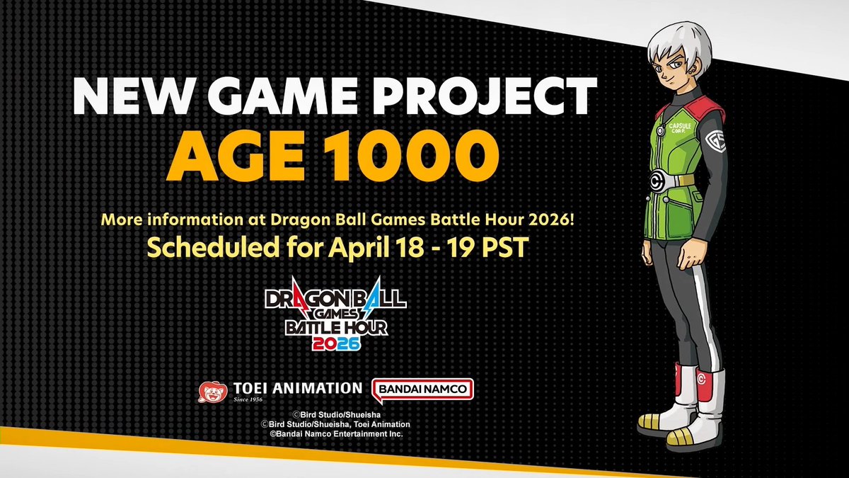 Wario64's tweet image. Dragon Ball new game project - Age 1000 announced (releasing 2027) 

-Never-before-seen original character by Akira Toriyama including more characters
-More elements/settings packed than in any other DB game in the past
-In development for 6-7 years with Toriyama's involvement…