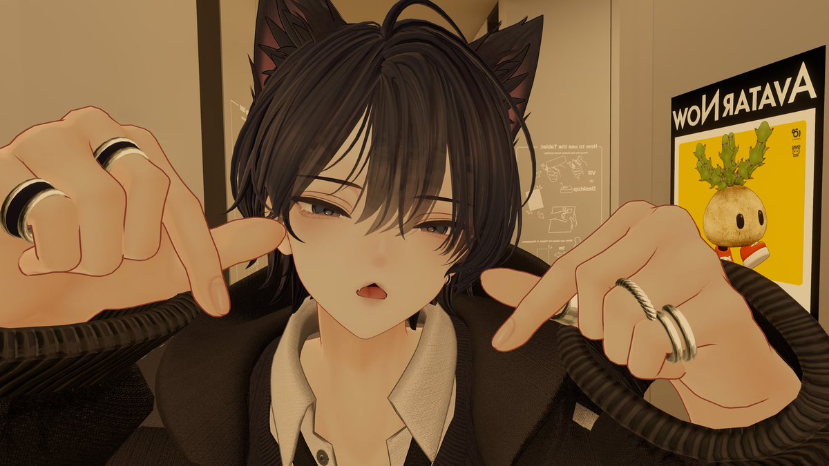 SinoN/VRC/猫耳ヘイロー制作 tweet media