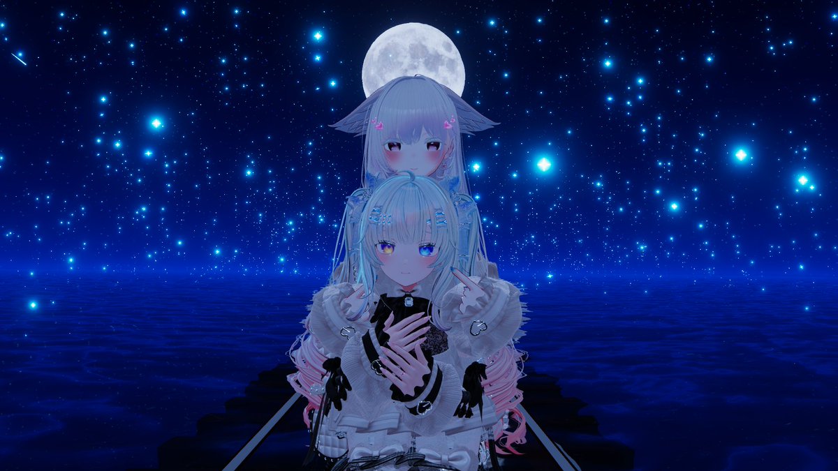 LINN_Game's tweet image. 昨日はみんなと久しぶりにホラワに行った後パートナーと3ヶ月記念の📸
いつもありがとう🙂
＃VRChat