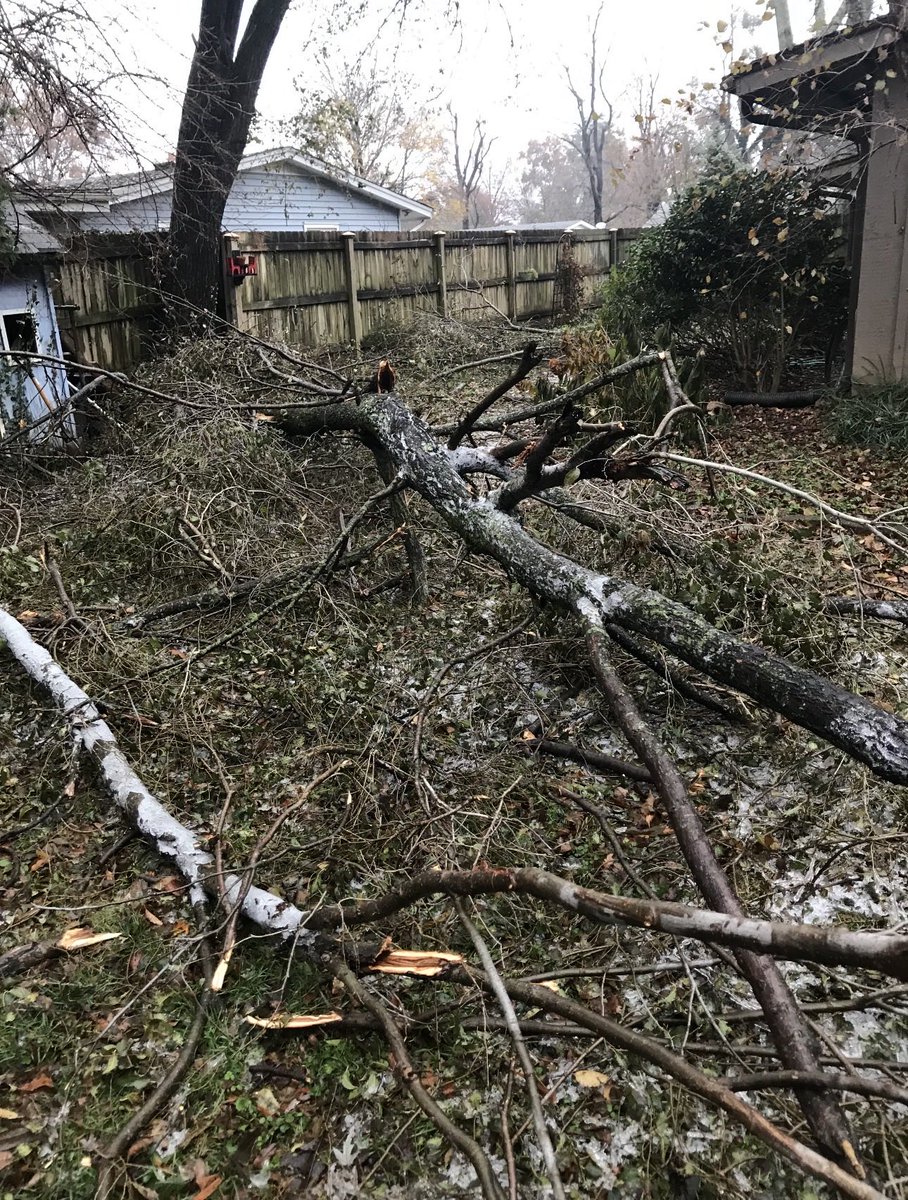 redleg28's tweet photo. @NashSevereWx After living through the Louisville ice storm in 2018 and being without power for 10 days, I'm a little traumatized by the mention of freezing rain. https://t.co/jnQINVzghK