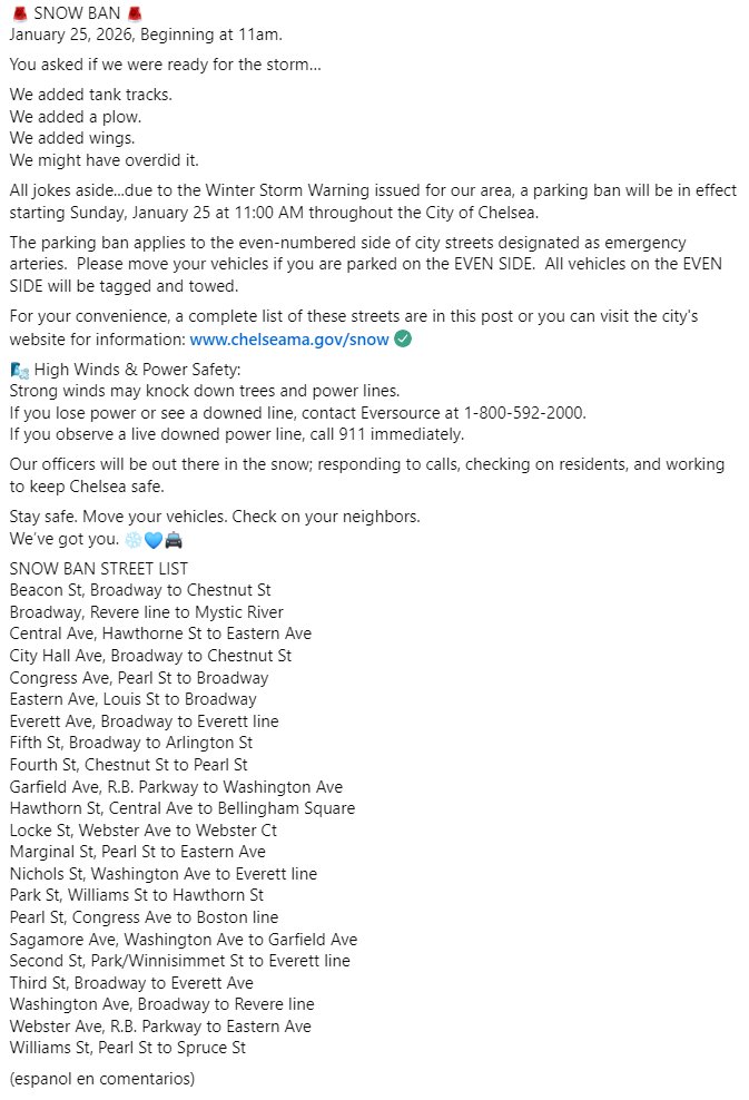 Chelsea Police tweet media