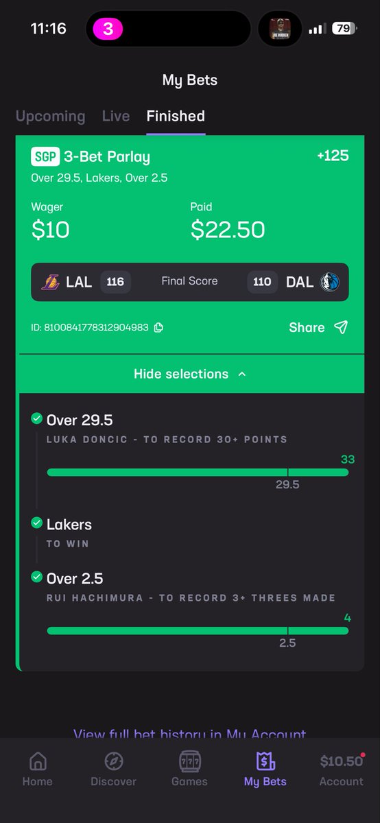 QueensburyDS's tweet photo. All was down when I placed this bet also I
Should have put more down 
#HardRock #LAL https://t.co/mNw5O0VKMM
