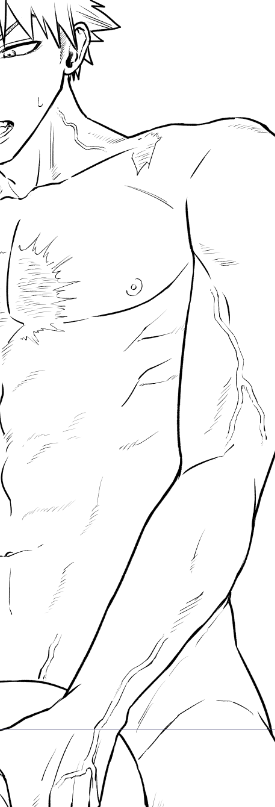 (ちょと背後注意)
血管描くの楽し～～～～!!!(うまく描けてるかはおいてといて)
しかし攻めのtkbわからん…毎回のごとく、興味なさすぎて…できれば描きたくない… 