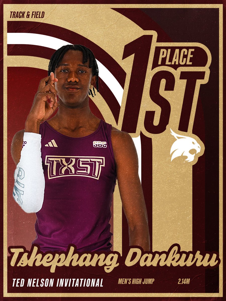 In his collegiate debut, freshman Tshephang Dankuru claimed the men’s high jump title after clearing 2.14 meters. 🐾🔥

A huge opening meet for the freshman!

#EatEmUp