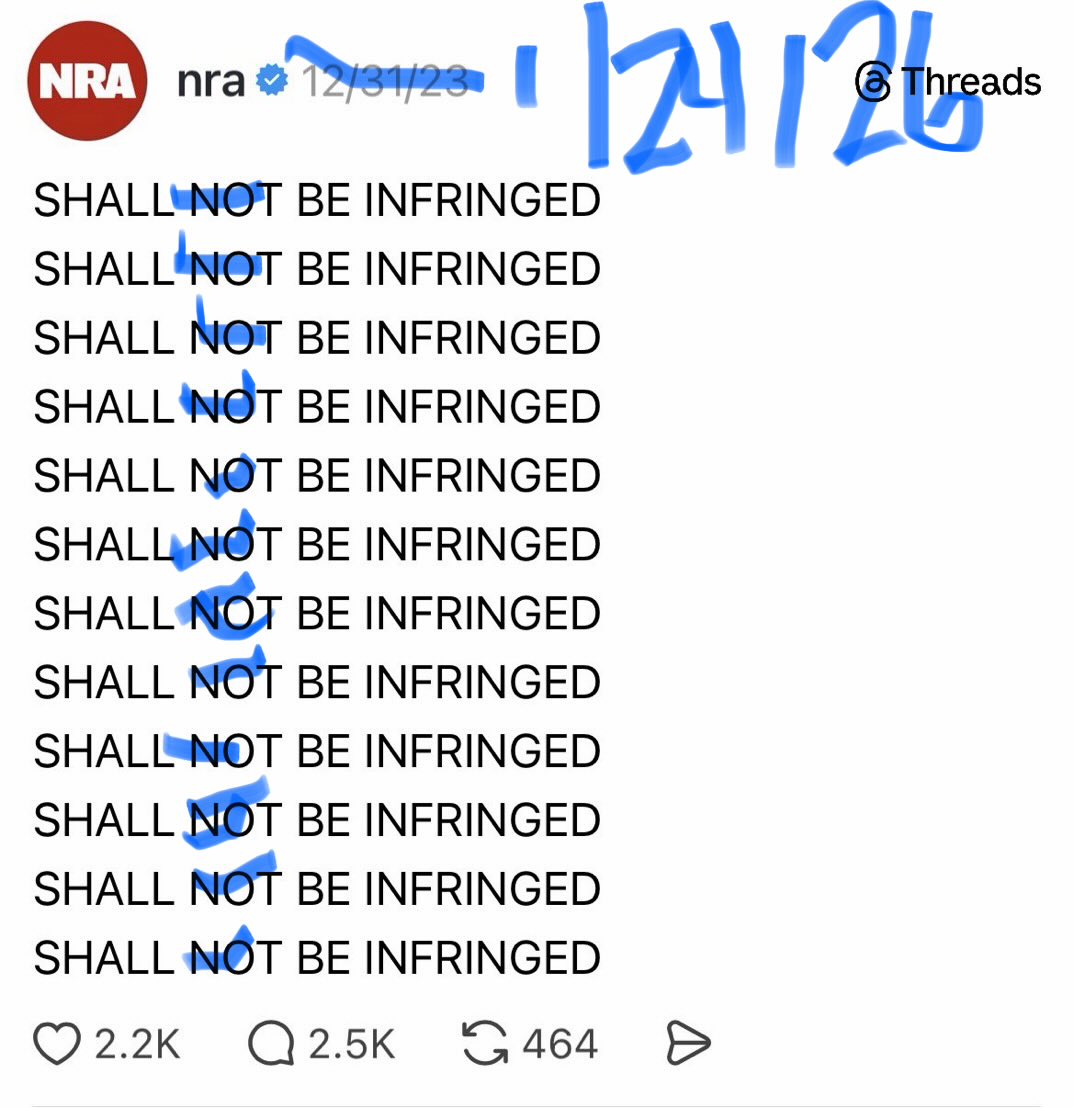 FatGuysRun's tweet photo. @NRA @nssfshotshow @MrColionNoir Here. Fixed this for you. Your move, NRA. https://t.co/ayJMuZNd9a