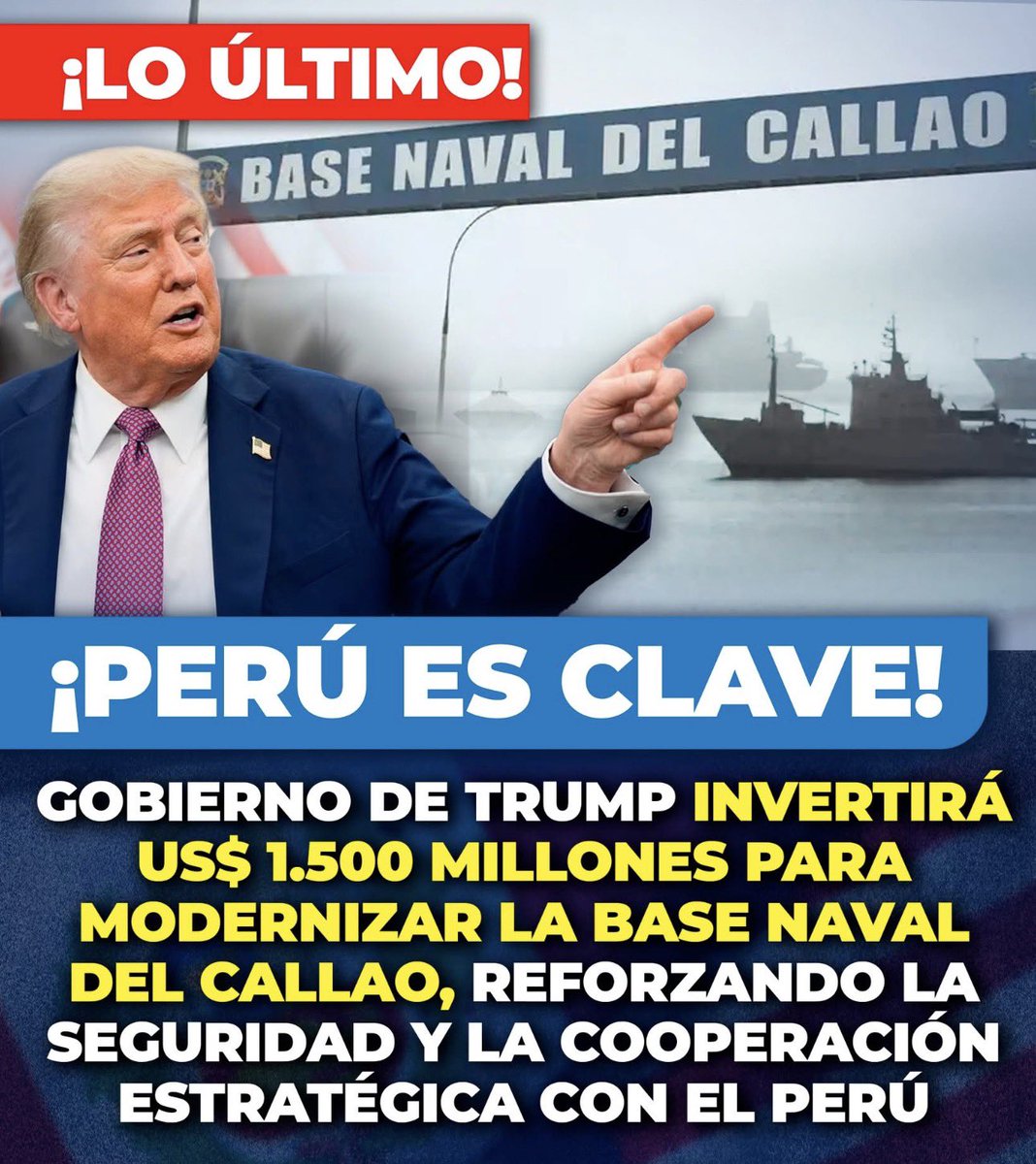 materesadulanto's tweet image. Trump lo aseguró!!! El
Peru es clave y USA lo sabe!  Vamos por más y más seguridad y trabajo para nuestro Perú.  @CalistoGiampiet