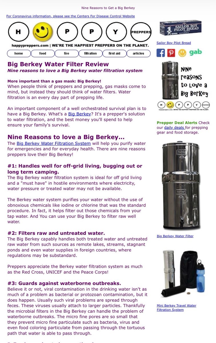 MCN742766360744's tweet photo. @Arkypatriot It’s good to have a Berkey water filter!
#preppertalk 
https://t.co/tZJEZ9xXyC https://t.co/88HZNcc5F6
