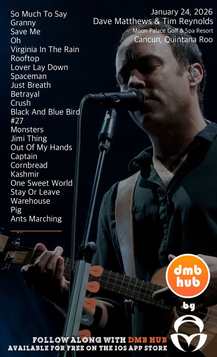 DMB Live Setlist tweet media
