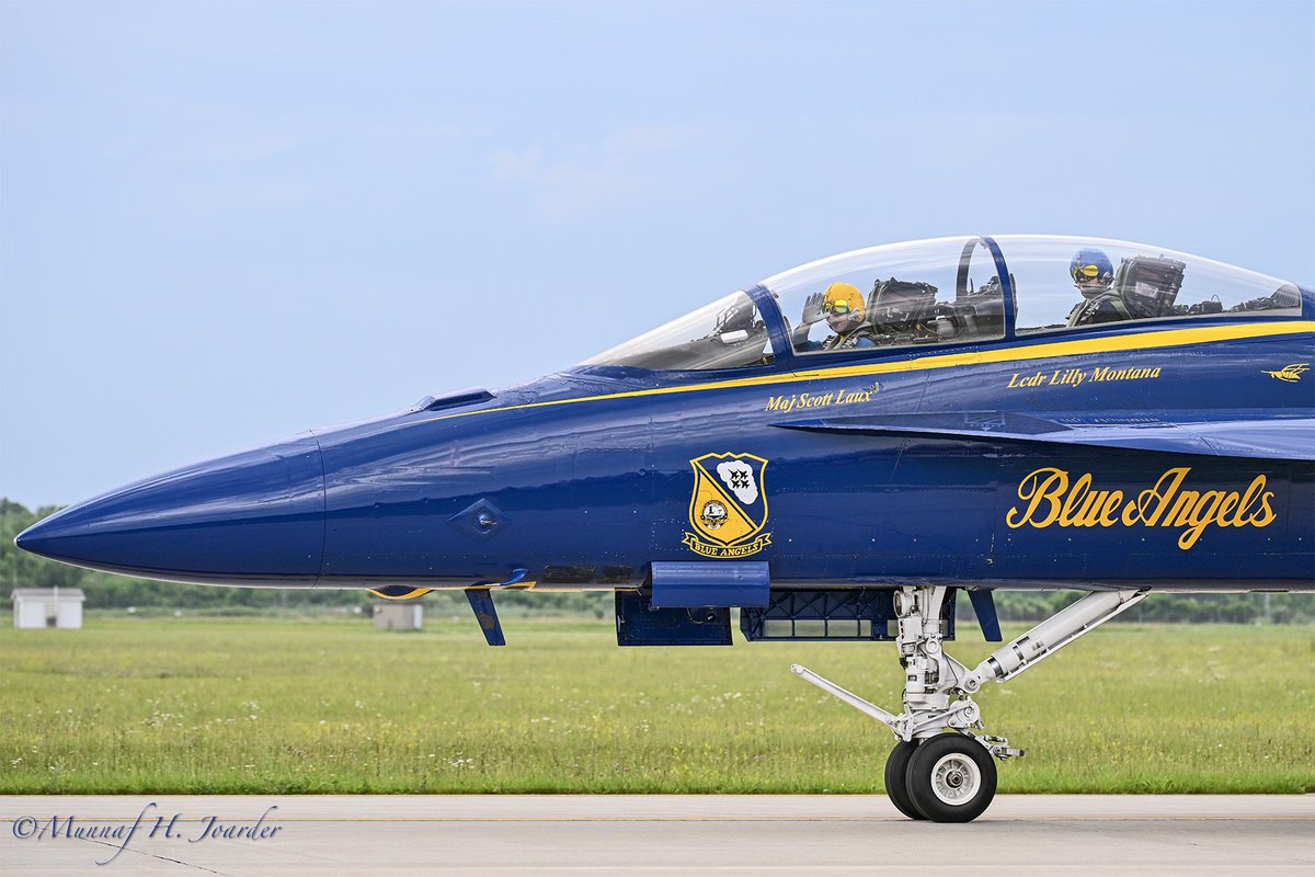 U.S. Navy Blue Angel F/A-18F Super Hornet at Thunder Over Michigan.