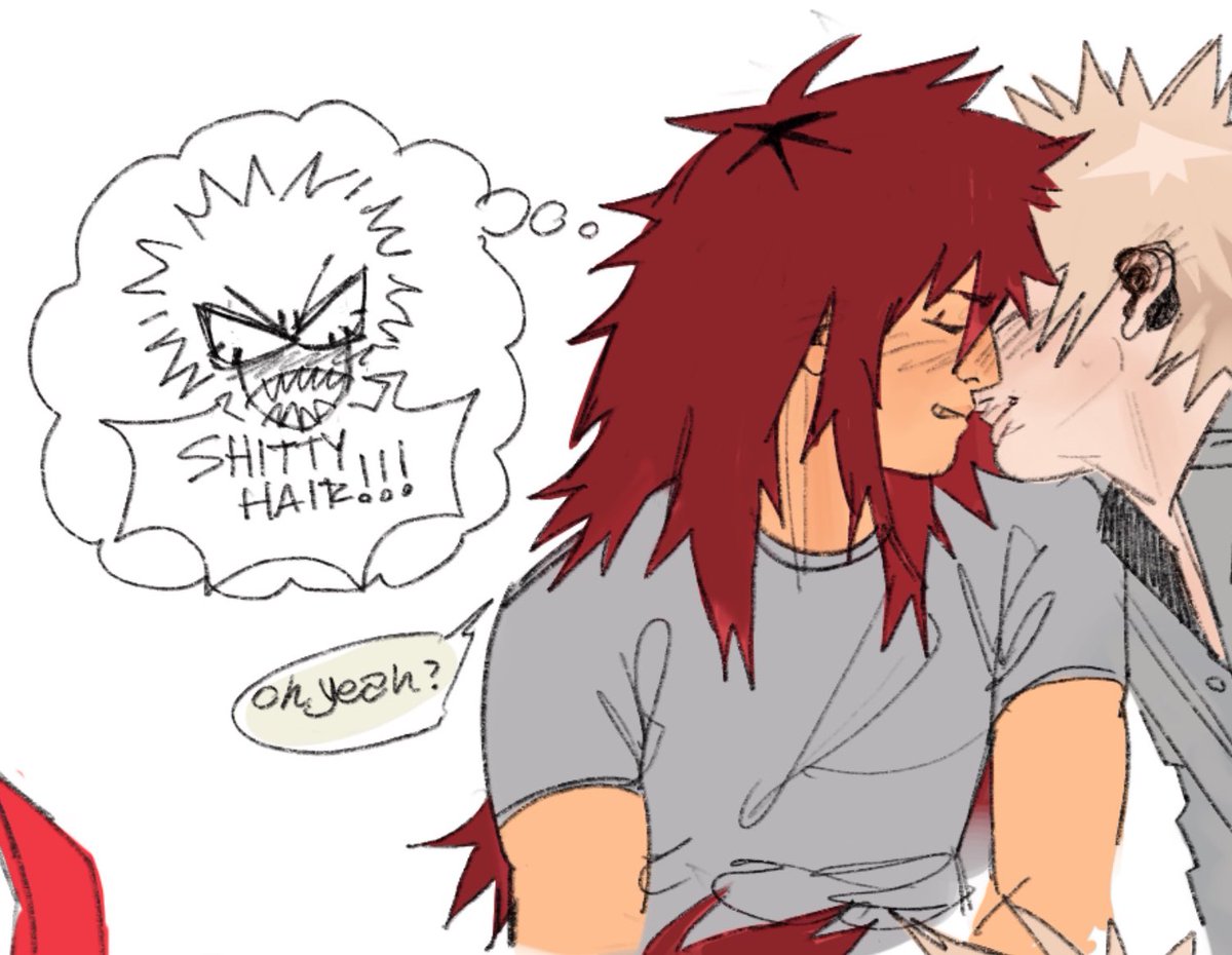N3PT00N__'s tweet photo. He only likes it down because it makes kiri shorter than him by technicality🙄 #krbk #bnha https://t.co/wXUiKtc67d