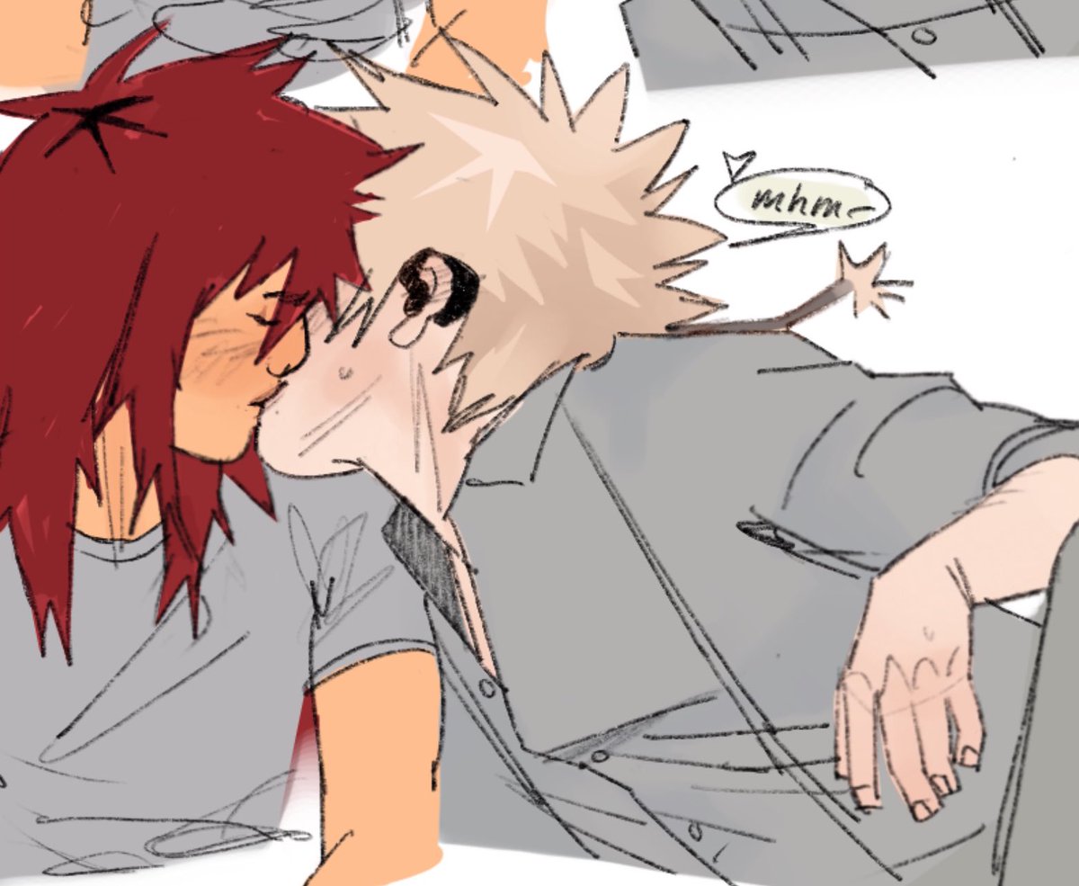 He only likes it down because it makes kiri shorter than him by technicality🙄 #krbk #bnha