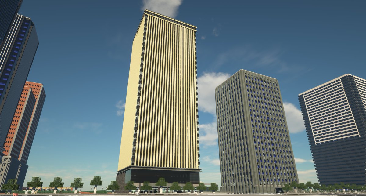 マインクラフトの建築がトレンドみたいなので
直近で作った近代建築を見せるお
#Minecraft #minecraft建築コミュ #マイクラ建築 
#米倉市
