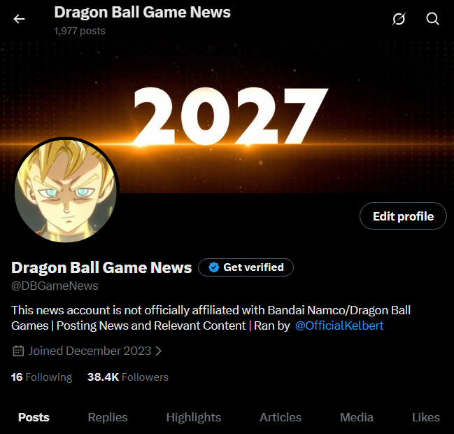 Dragon Ball Game News tweet media