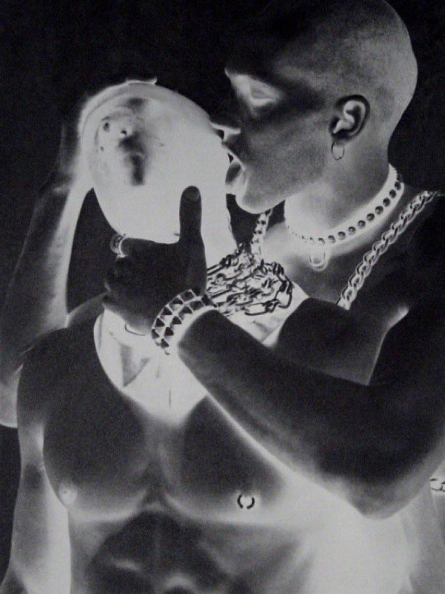 Madonnarchive's tweet image. a photograph from madonna’s “sex” book (1992), by steven meisel.