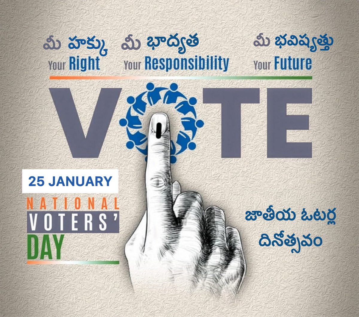 CVAnandIPS's tweet photo. Only when citizens #vote through their conscience and not under the influence of money and other attractions, will democracy achieve it’s true meaning. 
#NationalVotersDay https://t.co/aGL1eLjRRn