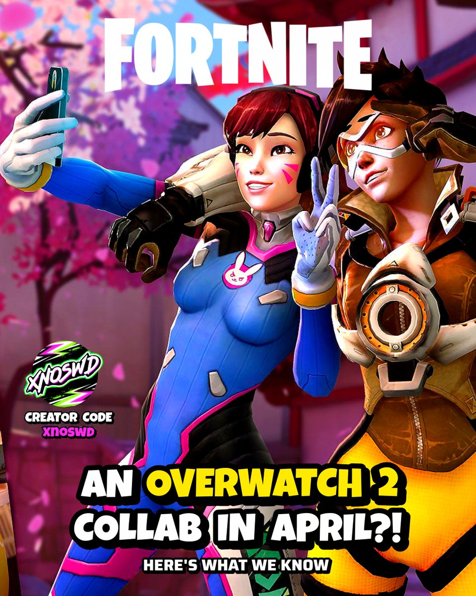 XNOSWD's tweet photo. 🚨 Fortnite x Overwatch 2 Collab Rumored 🚨
Leaks from January 2026 suggest a major cosmetic crossover is on the way, bringing iconic Overwatch heroes into Fortnite. 
By April 2026, Chapter 7 – Season 2 (or 

#Fortnite #Overwatch2 #FortniteLeaks #GamingNews #FortniteCollab https://t.co/PLLgH83ayj