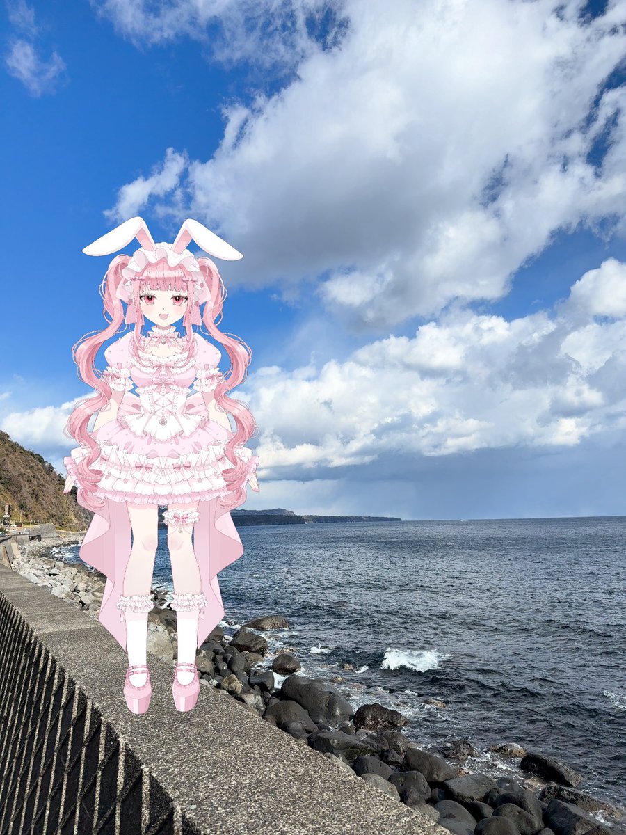 とりあえず高いところに立たせる #うさ田推し #もちっぱ