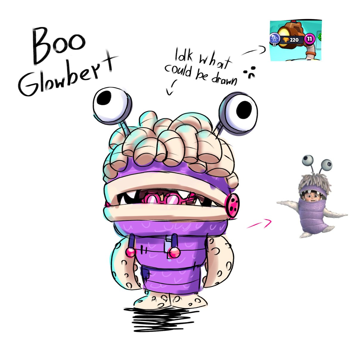 Sn1F1i's tweet photo. This is who Glowbert reminded me of, lol
#BrawlStars https://t.co/AIBVr9G6s6