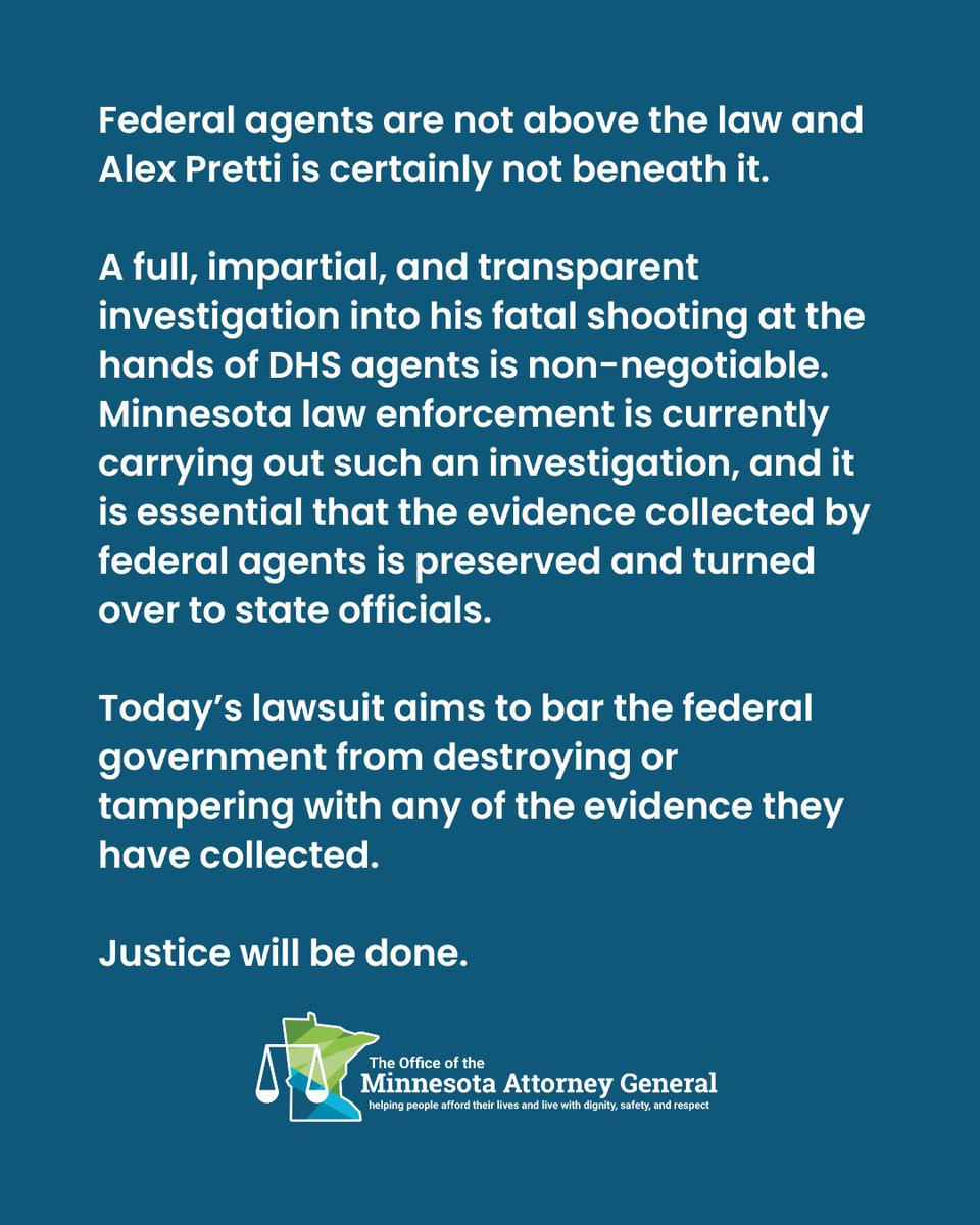 Attorney General Keith Ellison tweet media