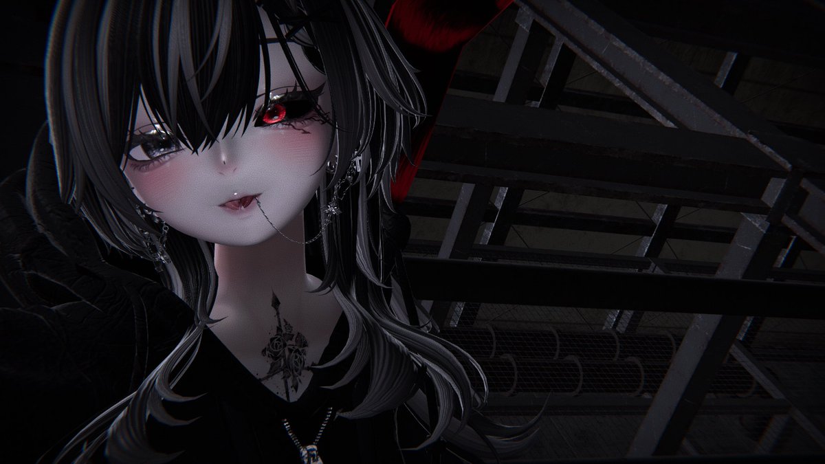 LvReflem's tweet image. 🩸ルミナ×喰種🩸

いい感じのマスクアクセ教えて貰って改変のやる気出た😉
#VRChat