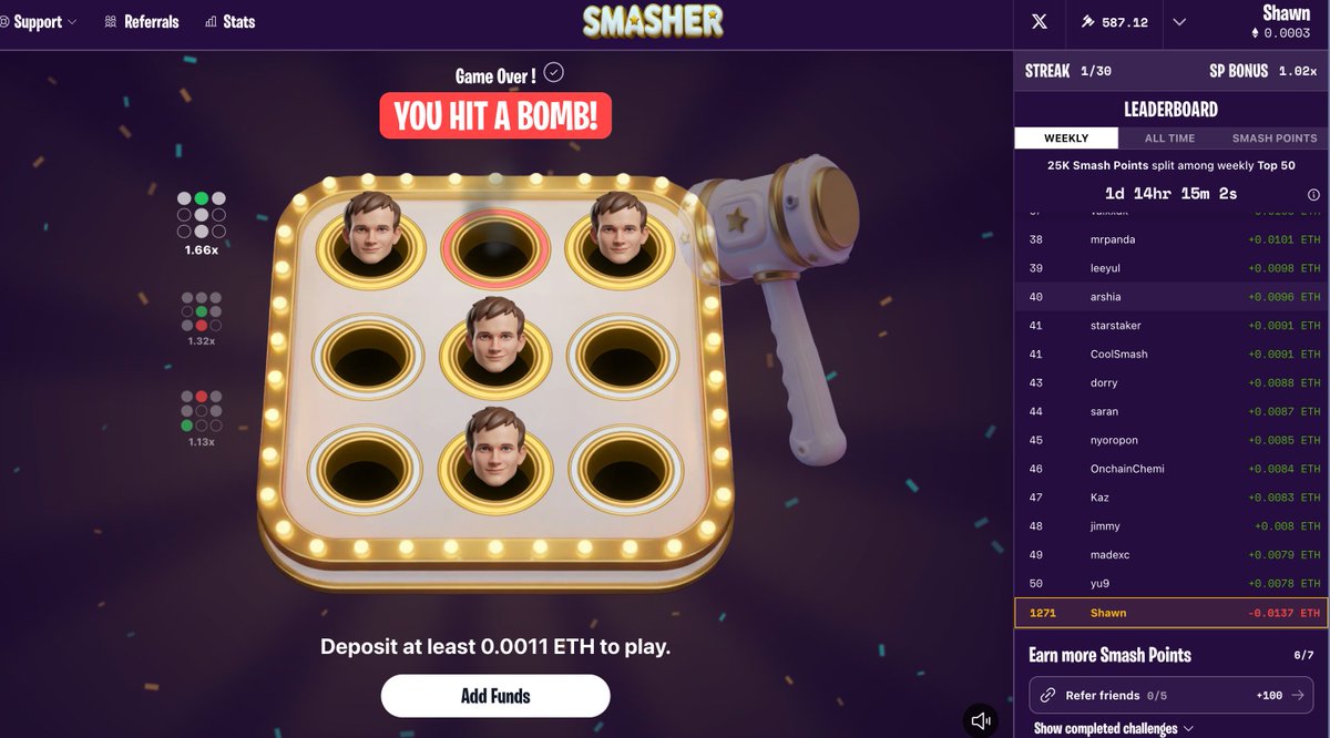 打地鼠就是个赌博游戏，鉴证完毕！ 预测+合约+心态+还是他🐎的赌总结：好费钱+见好就收+你管不住手的+还是去玩小兔子过马路吧+玩了后你甘心吗+