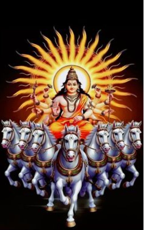 "ॐ ह्रां ह्रीं ह्रौं सः सूर्याय नमः", "ॐ घृणि सूर्याय नमः" और "ॐ आदित्याय विदमहे दिवाकराय धीमहि तन्नः सूर्यः प्रचोदयात्"🙏🙏