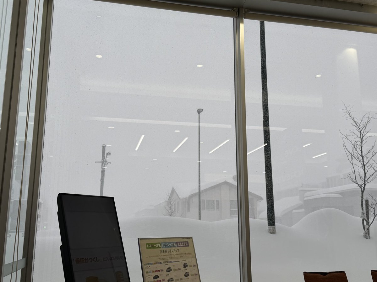 よし、おやすみだ
車点検、髪切るぞ、打ち合わせもしよう！
→大雪警報💦つら…

皆様運転、移動、気を付けて〜