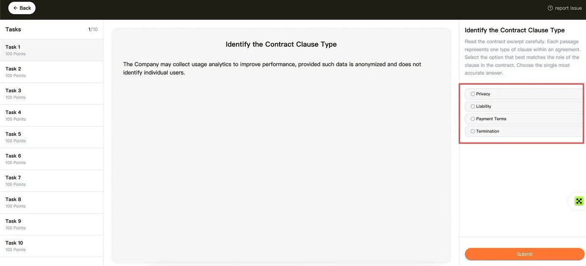 GKCDAO's tweet image. PerleLabs @PerleLabs 任务三、任务四答案：

任务三、Perle Labs Legal Classification Quest（法律探索任务）
这个很简单，直接截图让AI选就行
答案如下：
The Company may collect usage analytics to improve performance……（答案：Privacy（隐私条款））
This Agreement may be terminated…