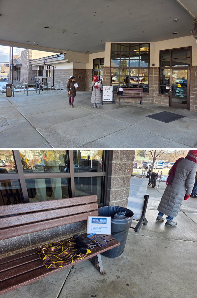 HerndonforIdaho's tweet image. 1/ On the Sandpoint public library’s taxpayer funded property, abortion activists stood at the doors to get people to sign an abortion rights ballot initiative. Many county taxpayers disagree with their taxes being used to aid a politically charged initiative. #idleg #idpol