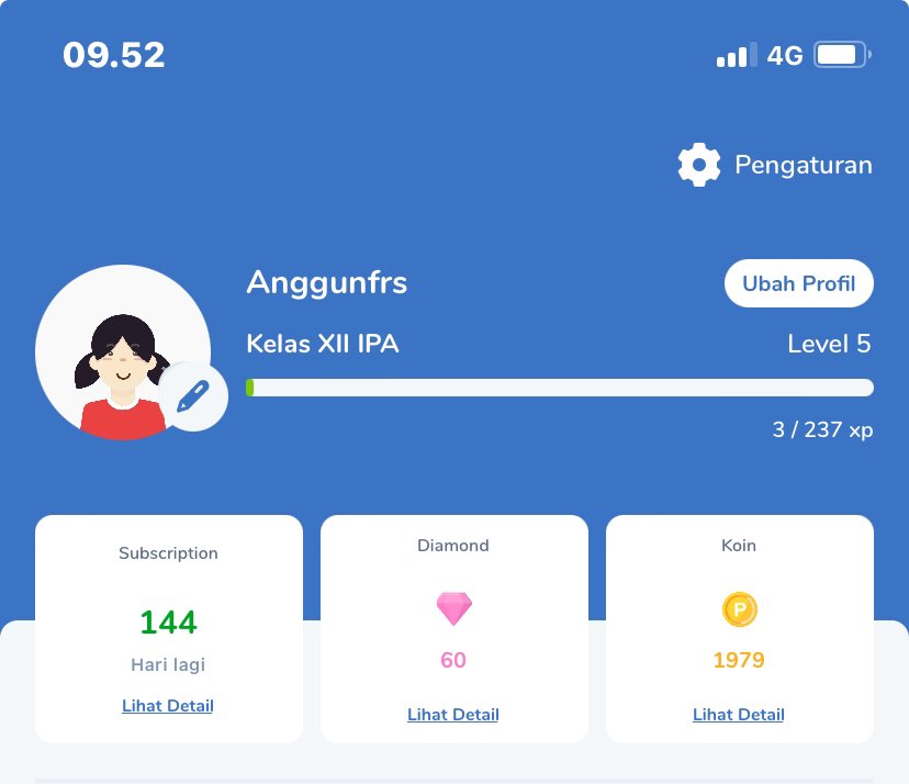 wts akun pahamify paket belajar + 60 diamond bisa buat 15x try out, sayang bgt ga kepakee. bisa lgsg chat aja ke wa.me/+628986177131

tag. #zonauang #zonaba utbk tryout to pahamify mipy belajar diamond