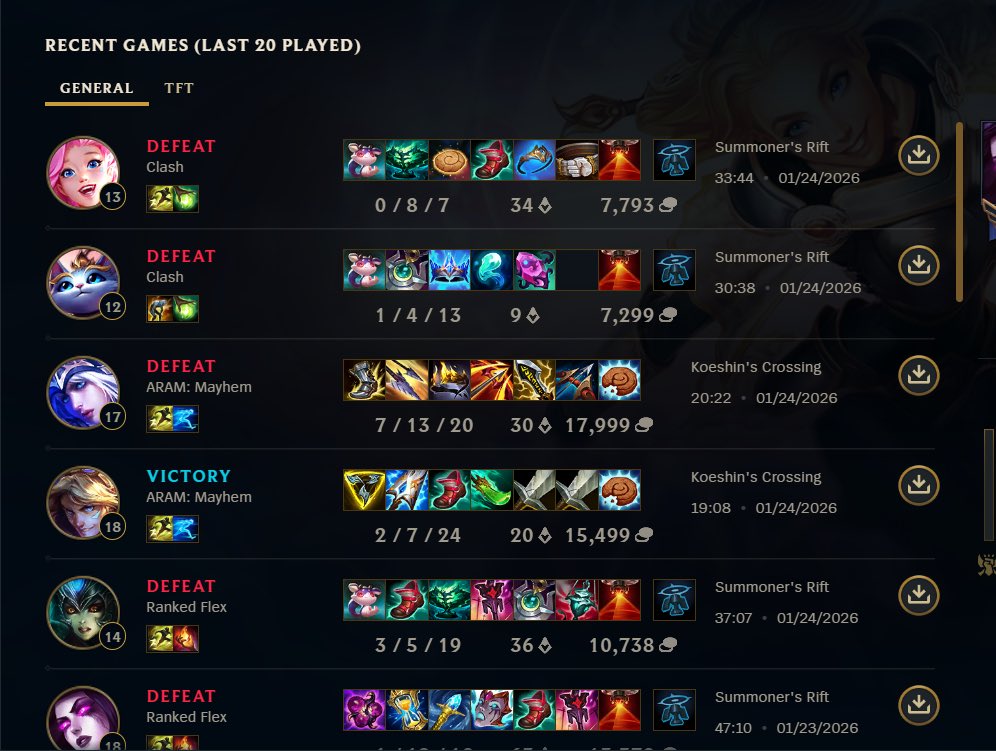 maybhaley's tweet photo. proof that ezreal is the most goated champ ( and definitely not that i suck and should uninstall ) https://t.co/wANZBVLJnE