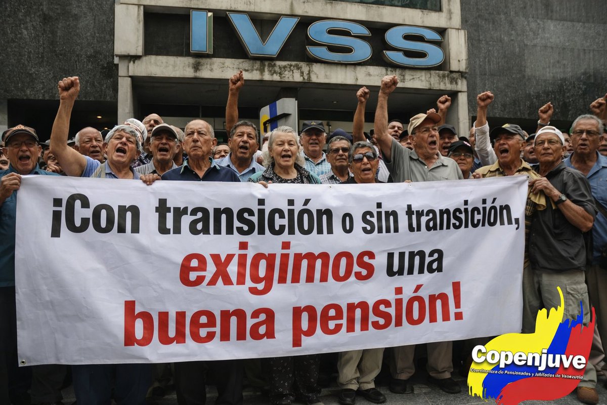 PensionadosVzla's tweet image. La deuda con los pensionados  es social, moral y constitucional. El IVSS viola nuestro derecho a una vida digna.
#AumentenLaPensionYa