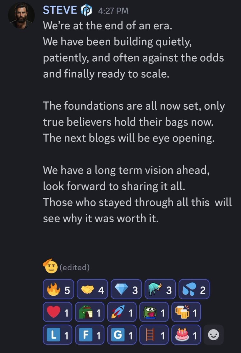 ValidPointHQ's tweet image. “End of an era… building quietly… foundations set… ready to scale… next blogs eye-opening… long-term vision… you’ll see why it was worth it.”

That’s not the language of a team winging it — that’s a team that’s been heads-down shipping, getting the base layer right, and now…