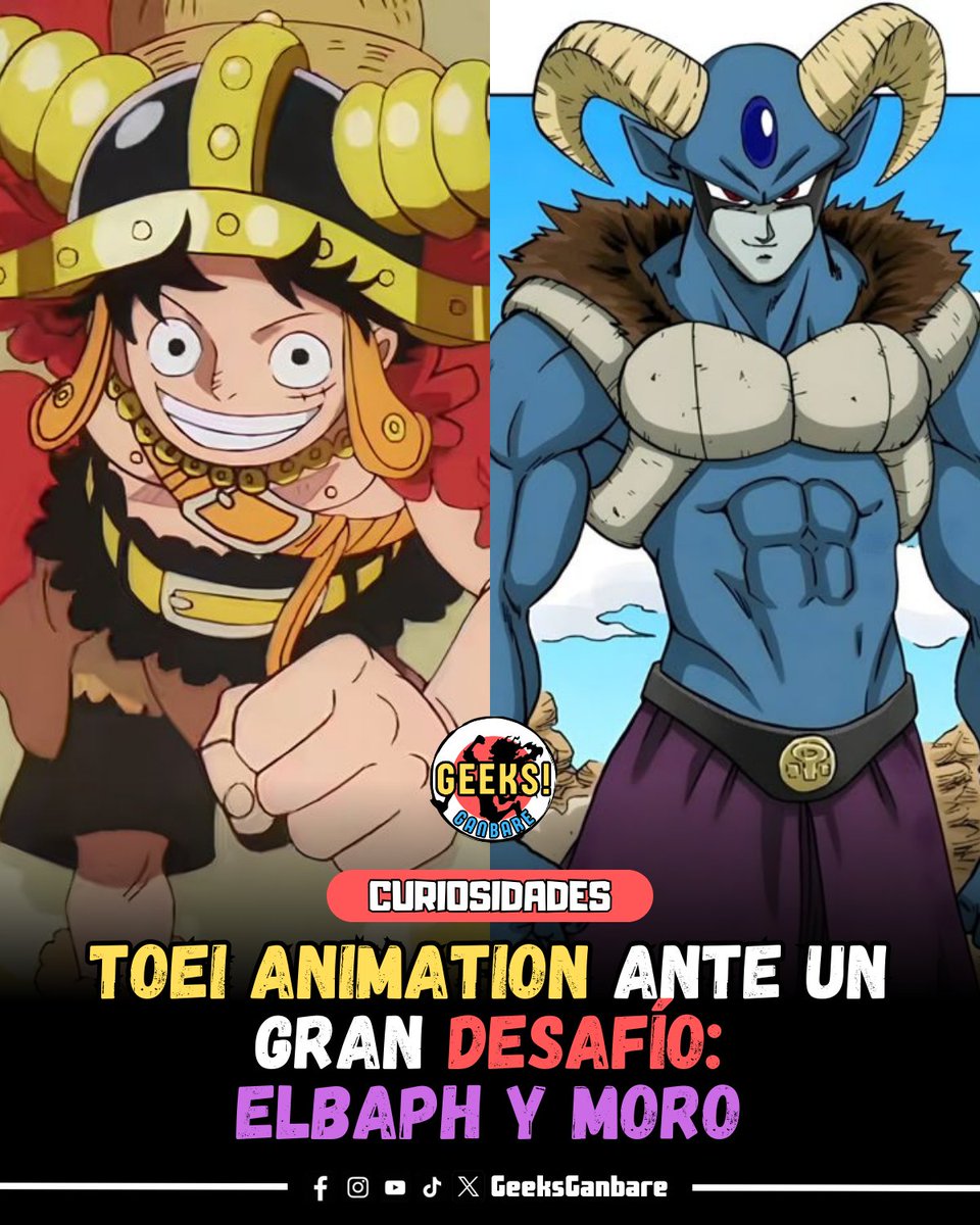 Toei Animation se encuentra ante uno de los mayores retos de su historia reciente.

Actualmente, el estudio tiene la tarea de adaptar, al mismo tiempo, dos arcos esperadísimos por los fans de sus franquicias insignia:

- One Piece (Elbaph)  
- Dragon Ball Super (Moro)

La